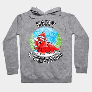 Christmas Triceratops Dinosaur Xmas 2022 Hoodie